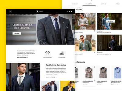 Zigmano - Men’s Casual Clothing, Web Design UI Template clothing cloths design designer fashion footwear home page layout men mens template trend ui ui ux web design web ui webdesign website