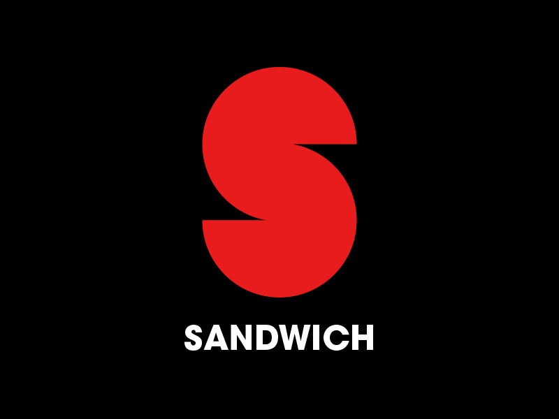 Sandwich Broadcasting Company Logo broadcasting logo logotype pbs sandwich board shapes vectors