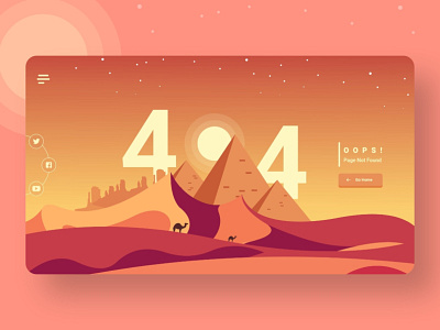 404 Page Not Found 404 design illustration redesign splash ui vector