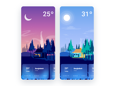 Weather App app branding design flat illustration redesign shot splash splash screen ui