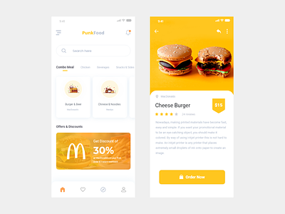 Delivery Food App Concept app branding design flat icon illustration redesign splash typography ui