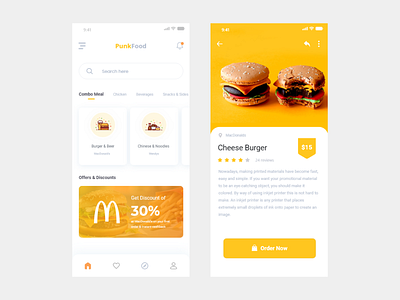 Delivery Food App Concept