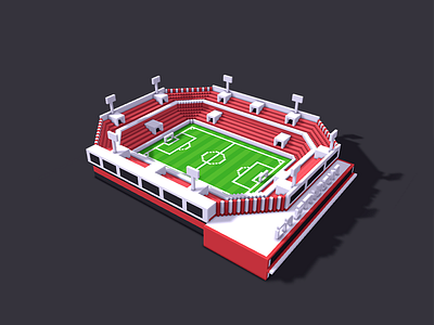 161108_[ Exercise] scene_stadium football field pixel scene stadium