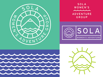 WIP – SOLA – Women's Adventure Group adventure branding illustrator logo logotype non profit outdoors women