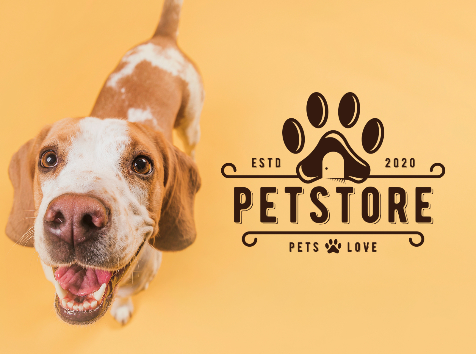 Pet Shop Emblem Logo Template by Alberto Bernabe on Dribbble