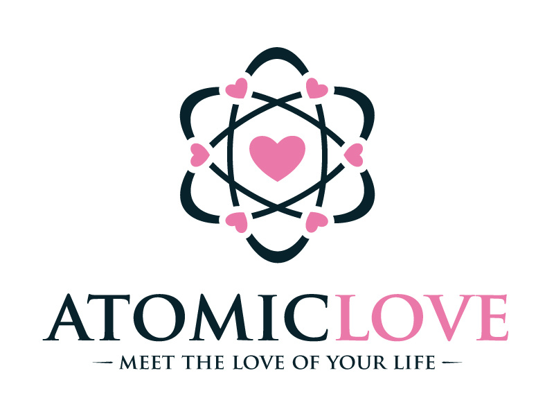 Atomic Love Logo atom logo structura atomic logo atoms brand chemestry corporate creative studio dna education health healthy heart identity lab laboratory logo mark logotype medical medicine molecule nucleus physics professional science logo science love scientific service tech