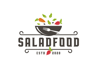 Salad Food Logo Template