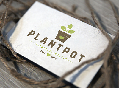 Plant Pot Love Logo Template agriculture brand identity branding climatic change eco garden shop heart logo design logo template love natural nature organic plant a tree plant pot planting raise awareness seed tree vector