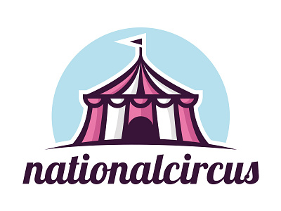 Circus Logo brand identity carnival logotype carp child children circus logo template cirque logo mark fair illustrative logo magic marquee