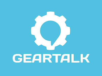 Gear Talk Logo energy factory gear logo industrial chat industry identity infinite logo template manufacturing mechanic motor repair professional service talk