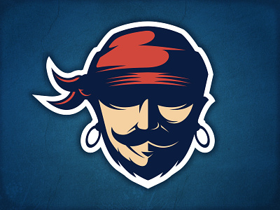 Pirate Logo american football blackbeard buccaneer human face logo design marauder piracy pirate logo template rugby league skull sport team logo stock logo