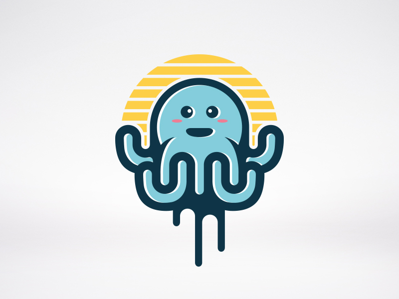Octopus Logo by Alberto Bernabe on Dribbble