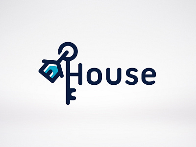 House Logo build building home house key lock properties real estate realtor renovation residential secure