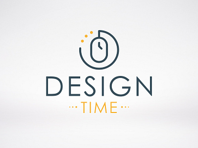 Design Time Logo clock computer creative design idea identity logo logotype mark mouse studio time