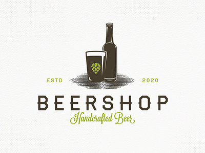 Beer Shop Vector Logo Template