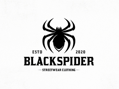 Black Widow Spider Logo Template animal art black widow brand identity branding clean design clever logo clothing brand creative design creative market freelance logo designer insect logo design logo template mark marketing media logo spider spiderweb startup logo vector