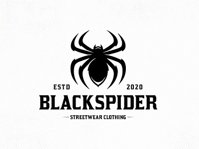 Black Widow Spider Logo Template