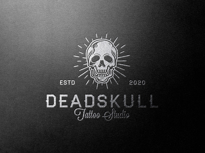 Dead Skull Vintage Logo Template