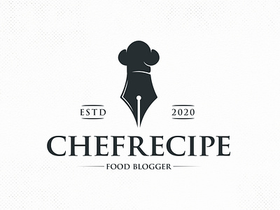 Food Recipes Blog Logo Template