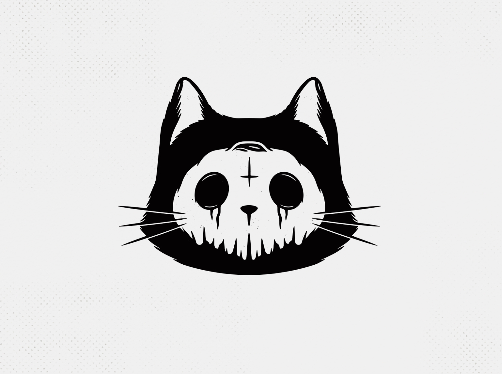 Skull Cat Halloween Logo Template by Alberto Bernabe on Dribbble