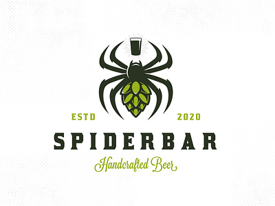 Spider Beer Hop Logo Template