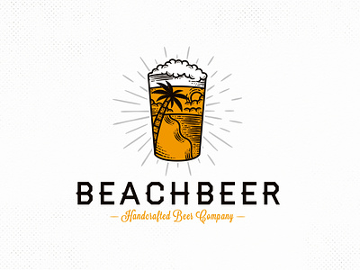 Fresh Beer Summer Logo Template