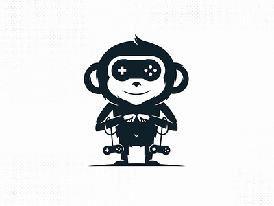 Monkey Games Vector Logo Template