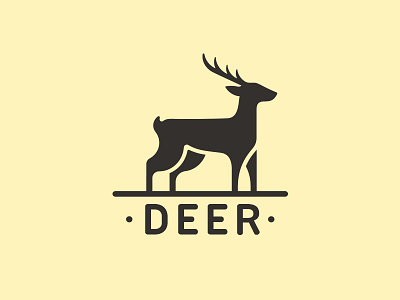 Deer Logo animal crest deer elk graphic design icon identity logo logo designer mark moose reindeer