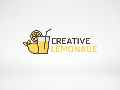 Creative Lemonade Logo cocktail developer fruit game identity illustrative logo juice lemon lemonade lime logo design studio