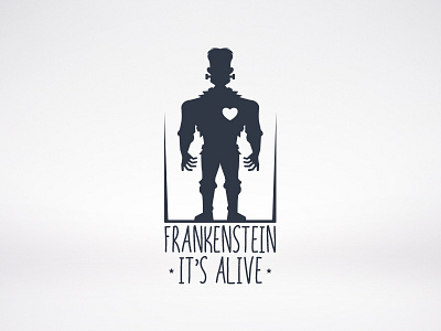 Frankenstein Logo creative studio design frankenstein halloween logo logotype love mascot stock template video game zombie