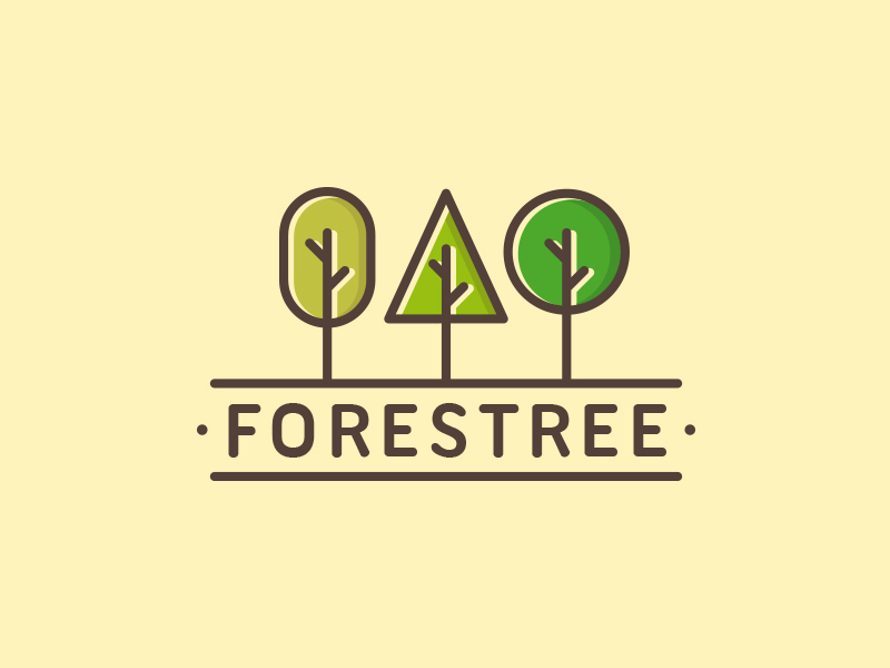 Forest Tree Logo by Alberto Bernabe on Dribbble