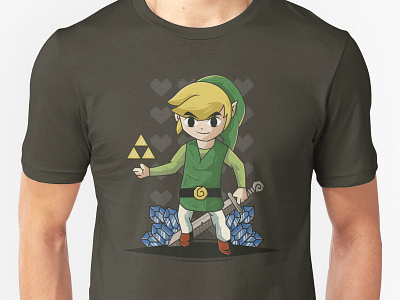The Legend of Zelda: Wind Waker design fan art game cube hyrule link nintendo ocarina of time poster shirt the wind waker triforce zelda