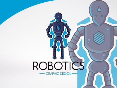 Robot Mascot Logo Template