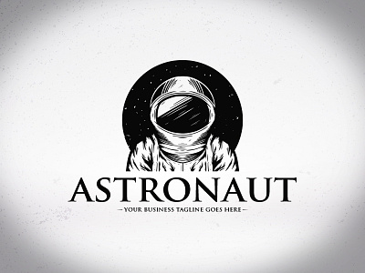 Space Astronaut Logo Template astronaut cosmonaut cosmos logo missile outerspace progress rocket rocket launch space stars universe