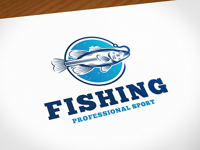 Fishing Sport Logo Template fish logo fisherman fishermen fishing largemouth bass logo template restaurant river sport stock logo vector water