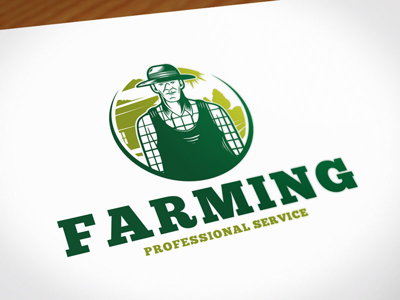 Professional Farmer Logo Template By Alberto Bernabe On Dribbble