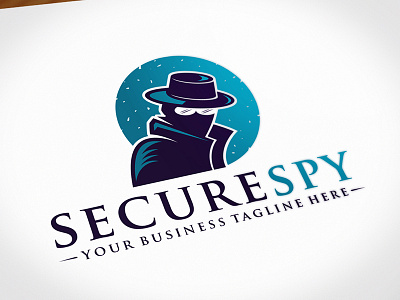 Security Spy Logo Template creative studio logo design logo template mystery man secret agent secure security software spy stock logo vector logo design video games