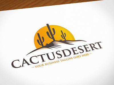 Cactus Desert Logo Design