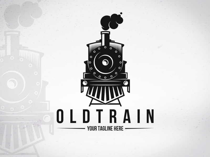Old Train Logo Template by Alberto Bernabe on Dribbble