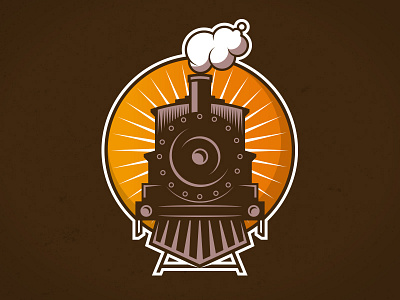 Locomotive Logo Template clean design locomotive logo template old train railroad smoke station stock logo train transport travel vector