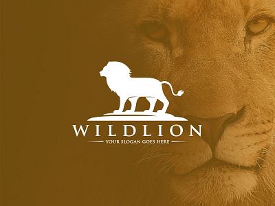 Wild Lion Crest Logotype brand branding clean design creative logo identity king lion logo logo template royal stock logo wild animal