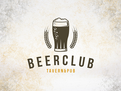 Beer Club Crest Logo beer beverages brewing company craft beer crest logo emblem logotype fresh hops logo template mark stock design tavern business wheat