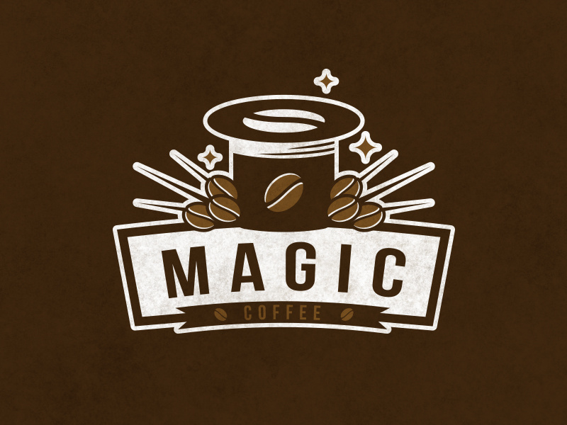 Magic Coffee Logo Template by Alberto Bernabe on Dribbble