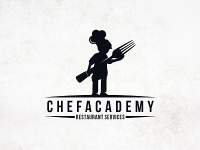 Mini Chef Logo Template boy chef child clean design creative logotype cuisine food fork kid logo template restaurant stock logo