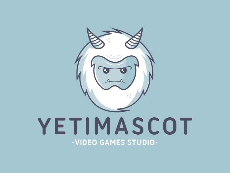 Yeti Mascot Logo Template big foot character design creative studio cute design on sale logo template mascot monster sasquatch stock logo video games yeti