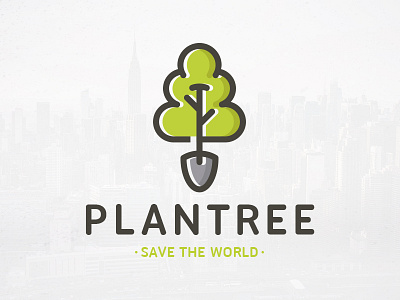 Plant a Tree Logo Template brand identity ecology garden gardering logo template natural nature plant save the world shovel stock logo tree