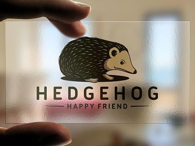 Illustrative Hedgehog Logo Template