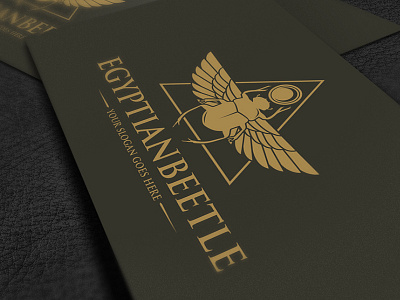 Pyramid Scarab Logo Design beetle clean design egypt egyptian culture freelance logo designer god emblem insect logo template luxurious pyramid scarab stock logo