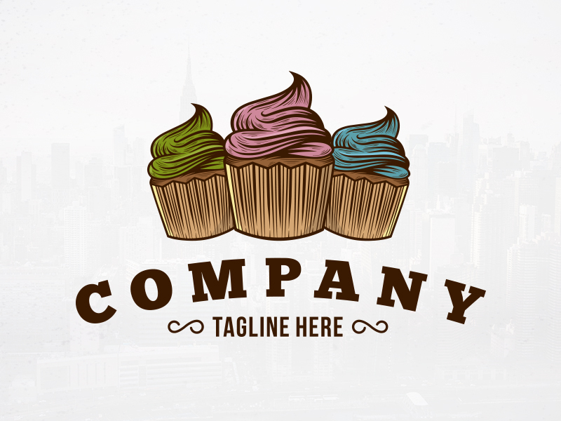 Cupcake Shop Logo By Alberto Bernabe On Dribbble