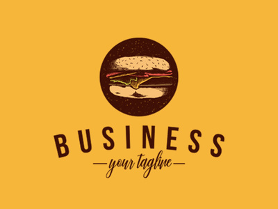 Burger Fast Food Logo